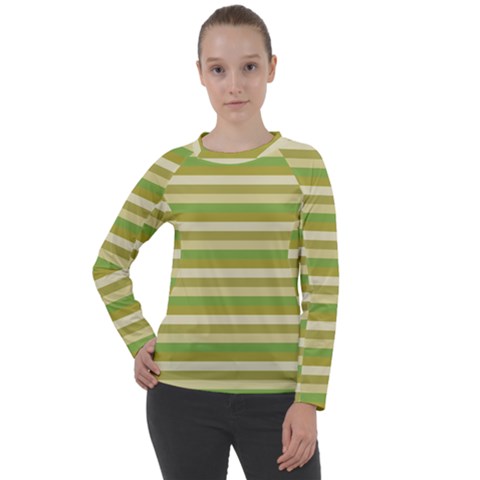 Stripey 11 Women s Long Sleeve Raglan Tee by anthromahe