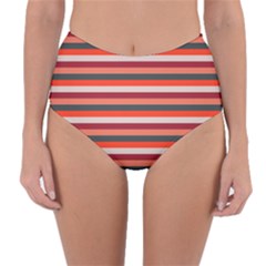 Stripey 13 Reversible High-waist Bikini Bottoms by anthromahe