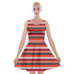 Stripey 13 Velvet Skater Dress by anthromahe