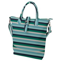 Stripey 14 Buckle Top Tote Bag by anthromahe