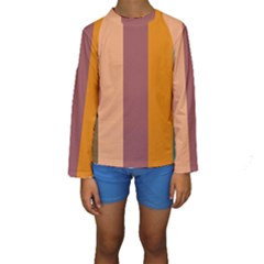 Stripey 15 Kids  Long Sleeve Swimwear by anthromahe