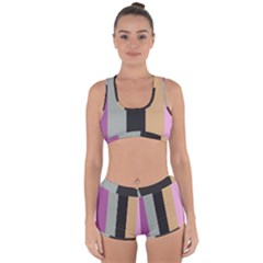 Stripey 16 Racerback Boyleg Bikini Set by anthromahe