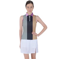 Stripey 16 Women s Sleeveless Polo Tee by anthromahe