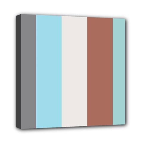 Stripey 17 Mini Canvas 8  X 8  (stretched) by anthromahe