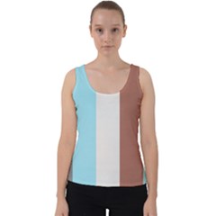 Stripey 17 Velvet Tank Top by anthromahe