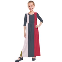 Stripey 18 Kids  Quarter Sleeve Maxi Dress by anthromahe