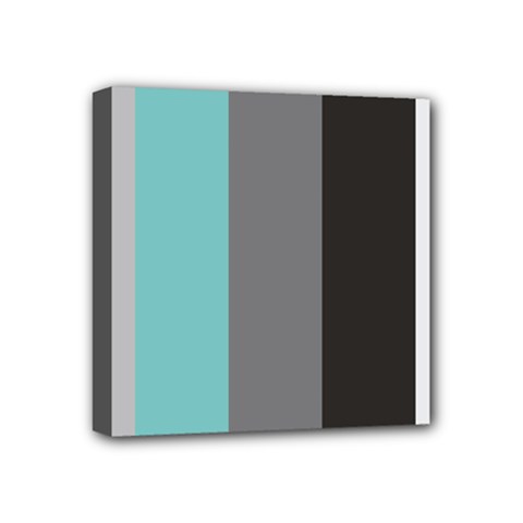 Stripey 20 Mini Canvas 4  X 4  (stretched) by anthromahe