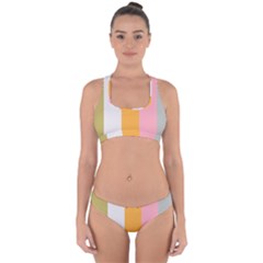 Stripey 23 Cross Back Hipster Bikini Set by anthromahe