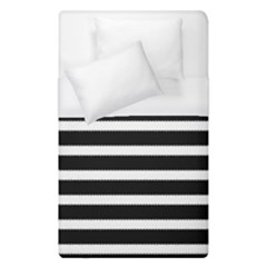 Black & White Stripes Duvet Cover (single Size) by anthromahe