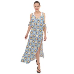 Df Norbert Pastel Maxi Chiffon Cover Up Dress by deformigo