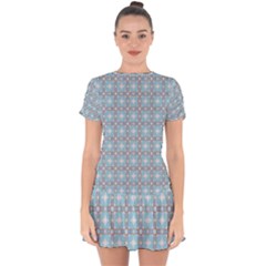 Df Tech Sky Drop Hem Mini Chiffon Dress by deformigo