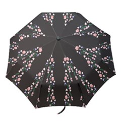 I Love Pink Flowers 1 Folding Umbrellas by fabqa