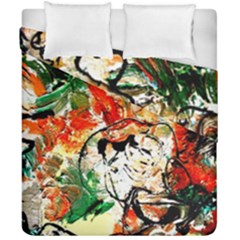 Lilies In A Vase 1 4 Duvet Cover Double Side (california King Size) by bestdesignintheworld