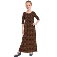 Df Vesper Kids  Quarter Sleeve Maxi Dress by deformigo