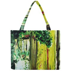 Old Tree And House With An Arch 8 Mini Tote Bag by bestdesignintheworld