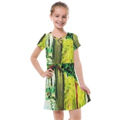Old Tree And House With An Arch 8 Kids  Cross Web Dress by bestdesignintheworld