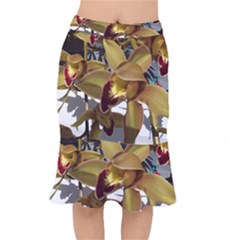 Orchids  1 1 Short Mermaid Skirt by bestdesignintheworld