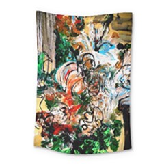 Lilies In A Vase 1 2 Small Tapestry by bestdesignintheworld