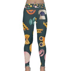 Italian Food Seamless Pattern Classic Yoga Leggings by Wegoenart