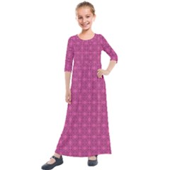 Df Calliandra Kids  Quarter Sleeve Maxi Dress by deformigo