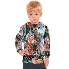 Lilies In A Vase 1 2 Kids  Hooded Pullover by bestdesignintheworld