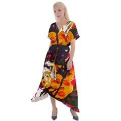 Consolation Before Battle 1 1 Cross Front Sharkbite Hem Maxi Dress by bestdesignintheworld