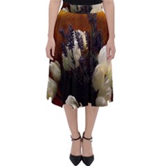 Tulips 1 2 Classic Midi Skirt by bestdesignintheworld
