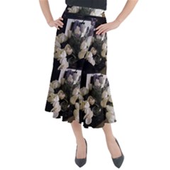 Tulips 1 1 Midi Mermaid Skirt by bestdesignintheworld