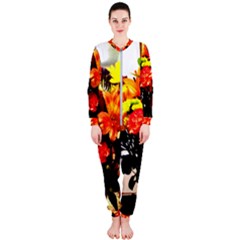 Flowers In A Vase 1 2 Onepiece Jumpsuit (ladies)  by bestdesignintheworld