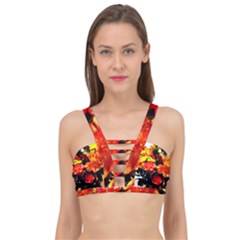 Flowers In A Vase 1 2 Cage Up Bikini Top