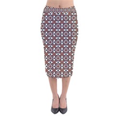 Castara Velvet Midi Pencil Skirt by deformigo