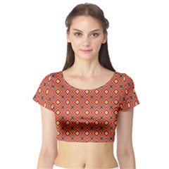 Dragonfly Short Sleeve Crop Top by deformigo