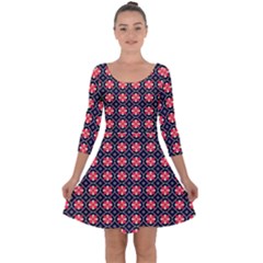 Maria Mai Quarter Sleeve Skater Dress by deformigo