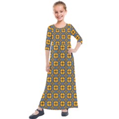 Arismendi Kids  Quarter Sleeve Maxi Dress by deformigo