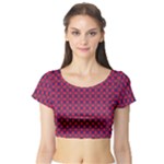 Flowerick Short Sleeve Crop Top