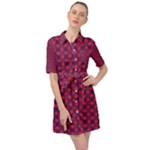 Flowerick Belted Shirt Dress