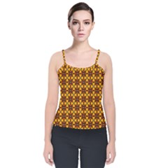 Brandon Velvet Spaghetti Strap Top by deformigo