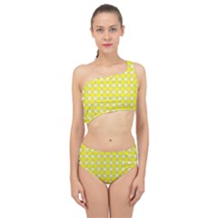 Goldenrod Spliced Up Two Piece Swimsuit by deformigo