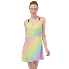 Pastel Goth Rainbow  Summer Time Chiffon Dress
