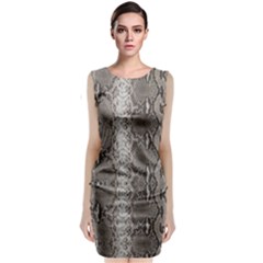 Python Snakeskin Print Sleeveless Velvet Midi Dress by LoolyElzayat