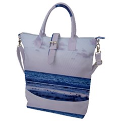 Pink Ocean Hues Buckle Top Tote Bag by TheLazyPineapple