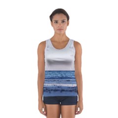 Pink Ocean Hues Sport Tank Top  by TheLazyPineapple