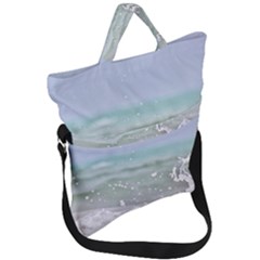 Ocean Heart Fold Over Handle Tote Bag by TheLazyPineapple