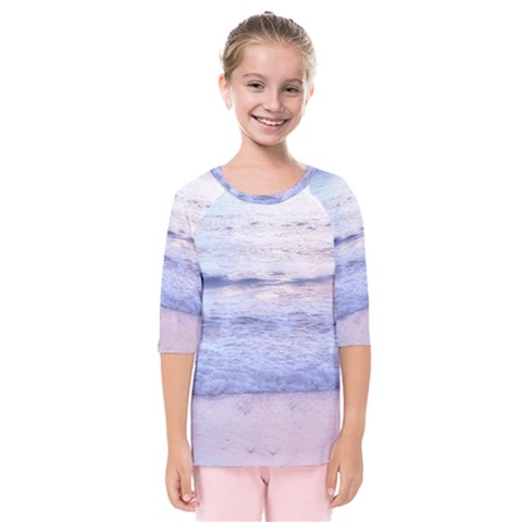 Pink Ocean Dreams Kids  Quarter Sleeve Raglan Tee by TheLazyPineapple