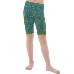 Sun In  The Soft Rainfall Nature Is Blooming Kids  Mid Length Swim Shorts by pepitasart