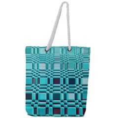 469823231 Glitch37 Full Print Rope Handle Tote (large)