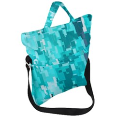 469823231 Glitch48 Fold Over Handle Tote Bag by ScottFreeArt