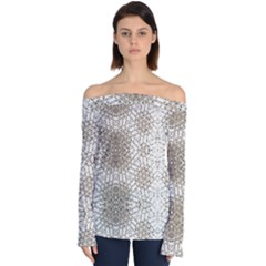 17 Square Triangle Oveerlaye Title X24 Image3a95253 Mirror Off Shoulder Long Sleeve Top by ScottFreeArt