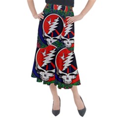 Grateful Dead Midi Mermaid Skirt by Sapixe