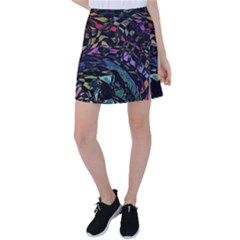 Background Drawing Colorful Pattern Tennis Skirt by Vaneshart
